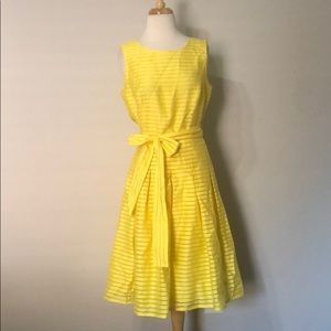 Tommy Hilfiger sleeveless yellow dress, size 10